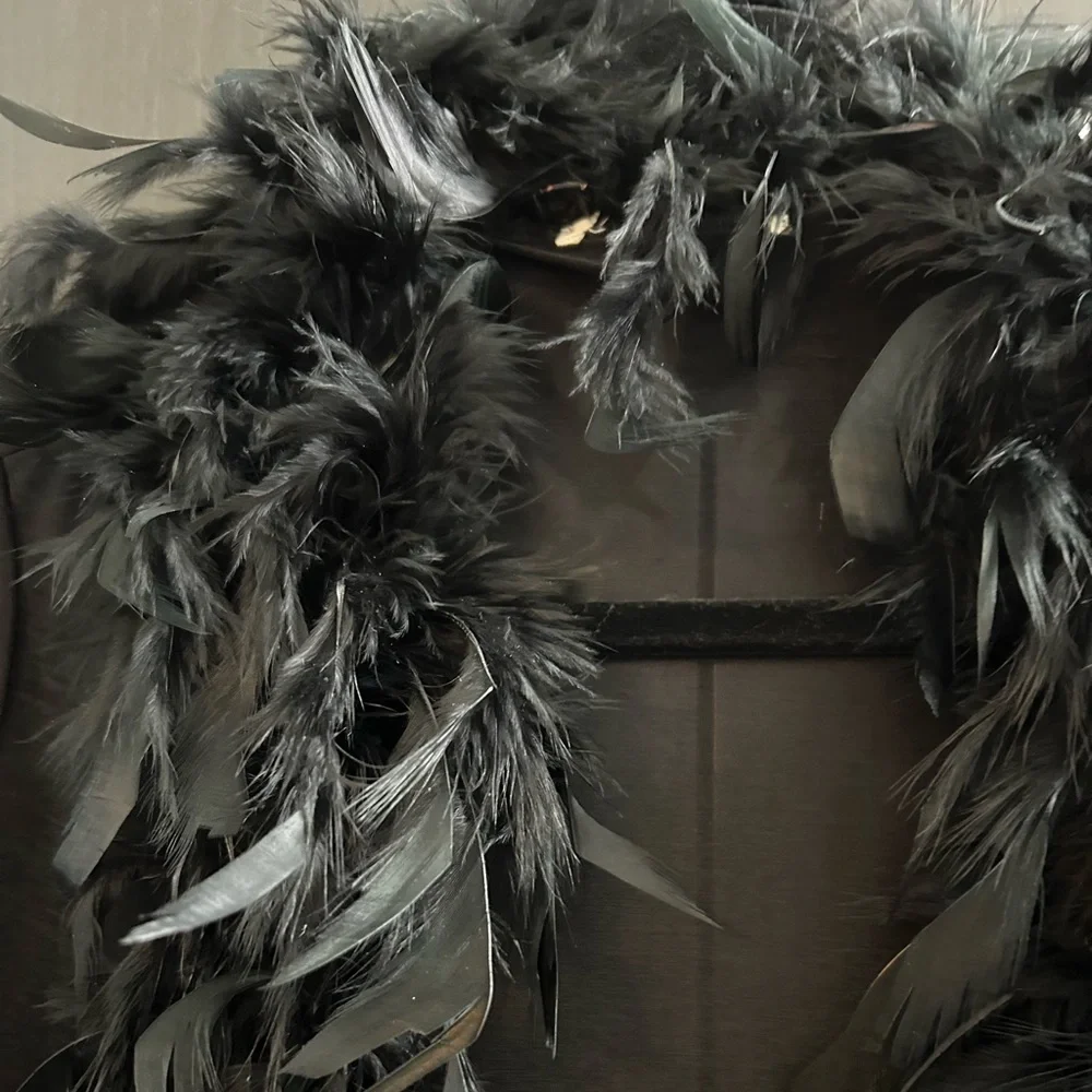 Mesh Feather Robe - Picture 3 of 4